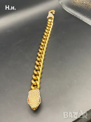 Гривна с глава на змия , снимка 4 - Гривни - 49641530