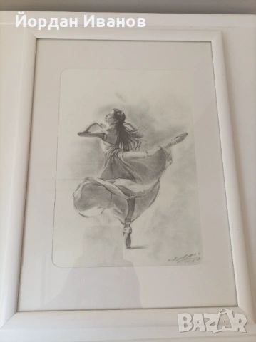 Картина с балерина , снимка 3 - Картини - 53690706