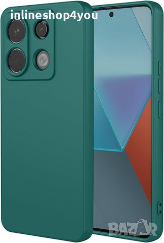 Матов Силиконов Кейс за Xiaomi Redmi Note 13 Pro 5G, снимка 3 - Калъфи, кейсове - 45752283