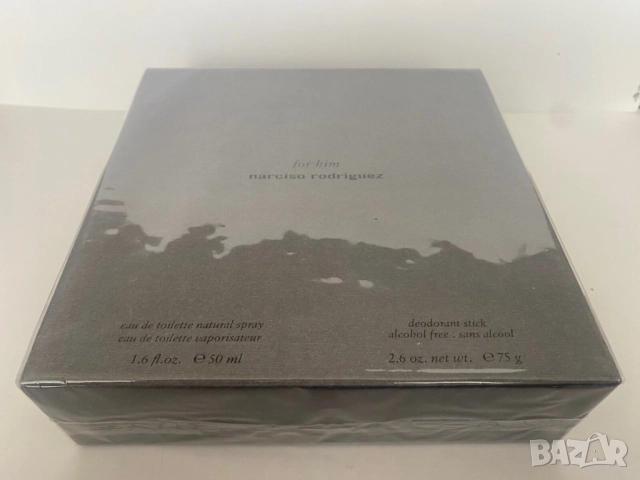 For Him Narciso Rodriguez 50 ml EDT spray + 75 g Deodorant Stick sealed giftbox!, снимка 2 - Мъжки парфюми - 52010752