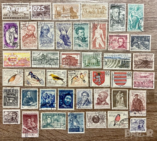 Пощенски марки от Чехословакия, снимка 4 - Филателия - 53509973