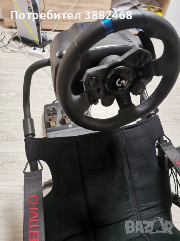 Logitech 923 със стол от Германия , снимка 4 - Игри за PlayStation - 52776544