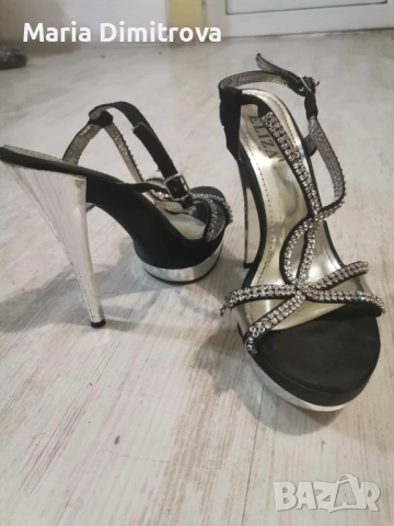 Елегантни черни токчета – Eliza , снимка 2 - Дамски обувки на ток - 52393726