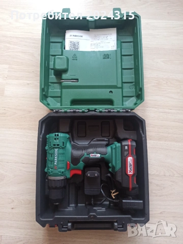 Продавам ЧИСТО НОВ винтоверт Parkside с Гаранция, снимка 2 - Винтоверти - 53919754