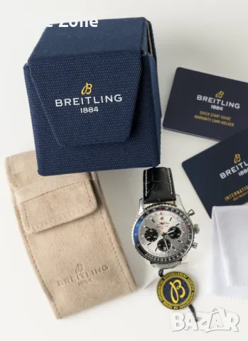 Breitling Navitimer B01 Chronograph 43mm Steel Silver Dial "Panda" Различни Варианти, снимка 3 - Мъжки - 47999828