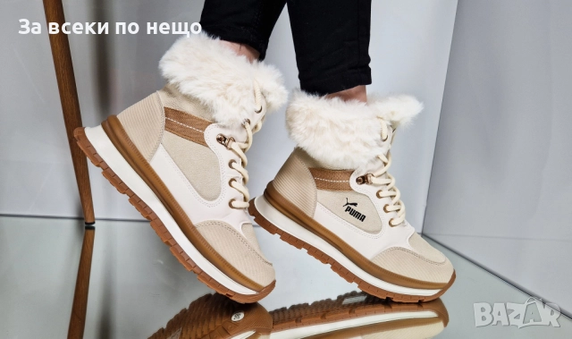Puma Дамски Зимни Меки И Топли Боти С Пух Пума - Налични Различни Цветове Код P1791, снимка 8 - Дамски боти - 53001814