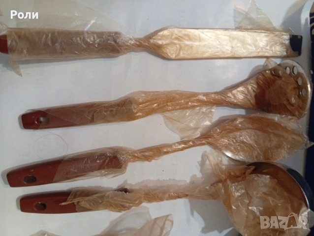 Комплект кухненски прибори, руски, 10 броя и закачалка, неръждаема стомана, снимка 2 - Прибори за хранене, готвене и сервиране - 53484371