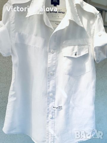 Спортна риза G-STAR RAW от коприва (рами), снимка 9 - Ризи - 45906791