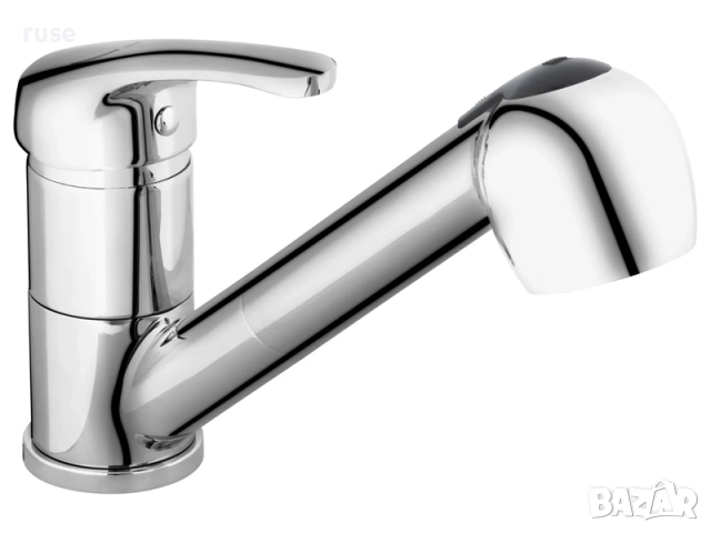 НОВИ! Смесител за мивка с изтеглящ се душ хром, снимка 3 - Смесители - 51693745