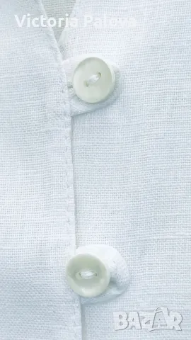 Скъпа ленена рокля-елек, снимка 4 - Рокли - 49794830