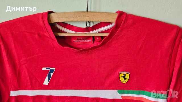 Оригинална тениска Ferrari Formula 1 f1 Kimi Raikkonen speed race sport рали Size Large , снимка 4 - Тениски - 53491364