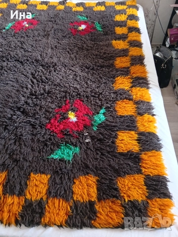 Китеник,халище, губер ,1.86/1.35 м, снимка 2 - Покривки за легло - 52840119