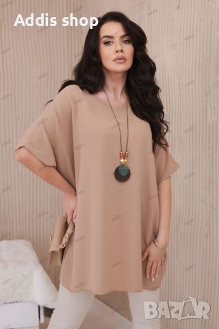 Голяма дамска блуза с висулка, 14цвята , снимка 2 - Тениски - 45998833