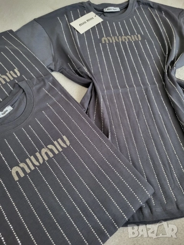 овърсайз тениска miu miu , снимка 2 - Тениски - 51173953