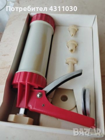 Преса /шприц за сладки от 80-те години, снимка 3 - Форми - 54203668