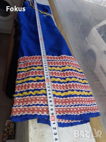 Прекрасен стар син сукман от носия, снимка 5 - Антикварни и старинни предмети - 53333185