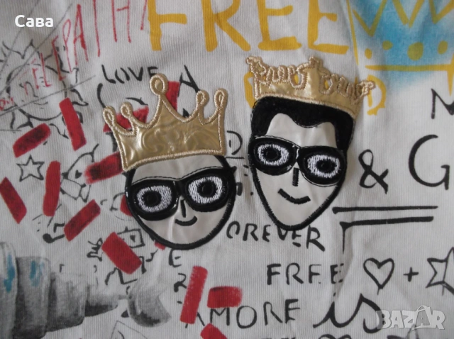 Ватирана блуза DOLCE&GABBANA  мъжка,Л, снимка 2 - Блузи - 53406530