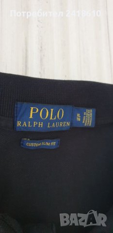 POLO Ralph Lauren Pique Cotton Custom Slim Fit Mens Size XL ОРИГИНАЛ! Мъжка Тениска!, снимка 5 - Тениски - 46390565