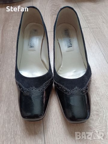 Обувки от естествена кожа Marino Costs , снимка 1 - Дамски боти - 46413221