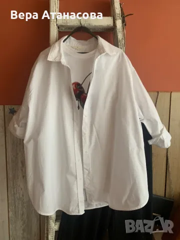 🍍🍍🍍 Oversized бяла риза H&M🍒