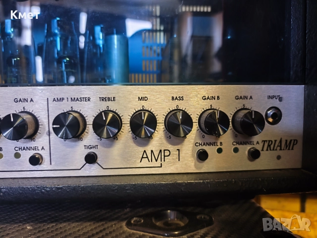 !!!ЗАПАЗЕН ДО 14.12!!! 100W 6 канала Hughes & Kettner Triamp MKI+MSM-1 MIDI + footswitch + reverb, снимка 5 - Китари - 51649307