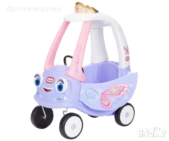 Кракомобил Фея Fairy Coupe, детска кола за бутане, Little Tikes , снимка 7 - Детски велосипеди, триколки и коли - 50991182
