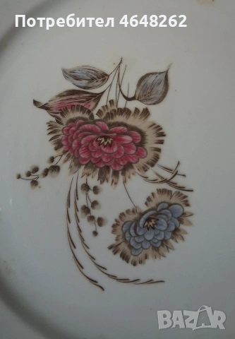 Ретро чиний "Магарешки бодил" български порцелан 7 бр., снимка 2 - Прибори за хранене, готвене и сервиране - 54173997