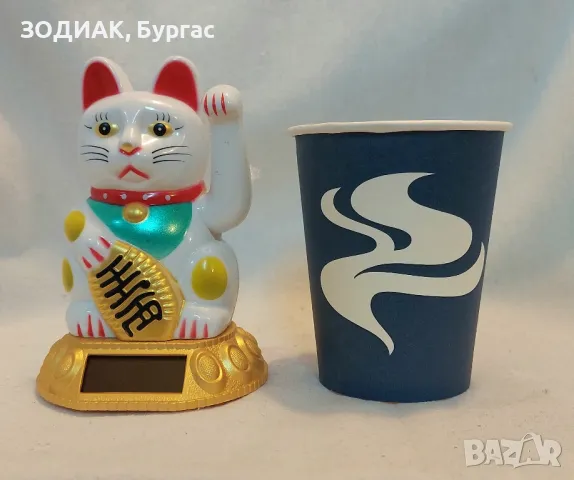 MANEKI NEKO - Японска Котка за Късмет - 10 см, снимка 2 - Декорация за дома - 28850171