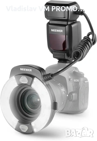 NEEWER RF1-C Marco пръстеновидна светкавица, съвместима с Canon