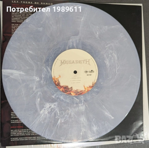 Грамофонна плоча Megadeth "Megadeth" (Pearl White Marble vinyl), снимка 3 - Грамофонни плочи - 53414792