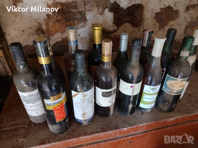 Стари бутилки с вино, снимка 2 - Антикварни и старинни предмети - 53897309