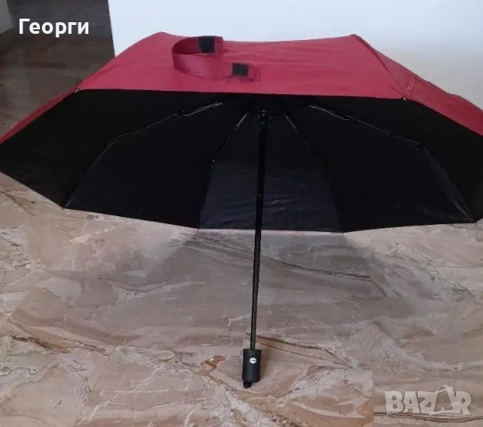 Автоматичен чадър с 8 ребра, ветроустойчив., снимка 2 - Други - 52047619