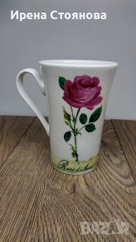 Чаша за кафе/ чай муг Rose D' amour, Roy Kirkham England., снимка 1 - Чаши - 45091281