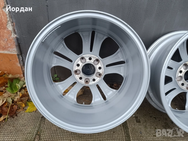 ОРИГИНАЛНИ джанти 17 ' цола 5x112 МЕРЦЕДЕС / MERCEDES BENZ ET36 7,5J 66,6, снимка 15 - Гуми и джанти - 52344984