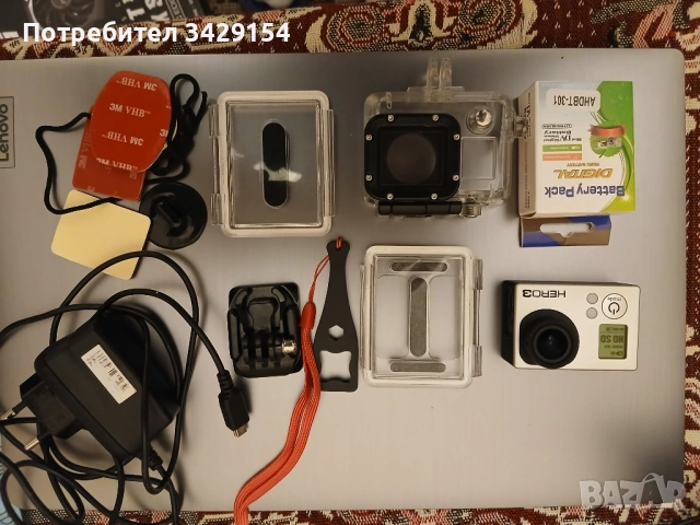 Супер Изгодно Камера Go Pro Hero 3 с Много Аксесоари, снимка 6 - Камери - 53622602
