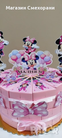 Картонена торта Мини маус, снимка 2 - Други - 53330410
