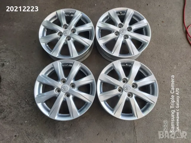 4 броя алуминиеви джанти за Toyota Yaris,Toyota Yaris-Hybrid 15, снимка 4 - Гуми и джанти - 50401577