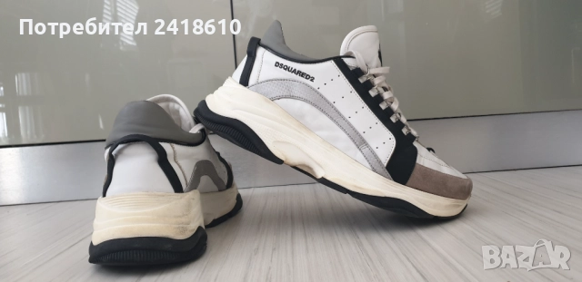 DSQUARED2 Bumpy 551 Leather Sneakers Mens Size 45/29см  ОРИГИНАЛ! Мъжки Кецове от естествена кожа!, снимка 3 - Кецове - 51798155