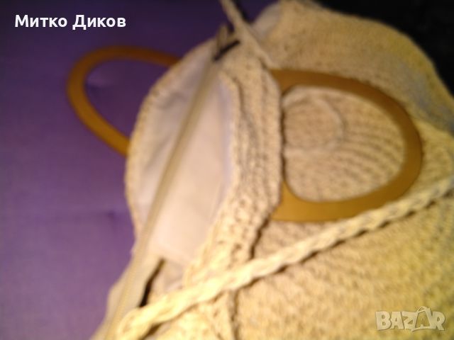 Answear Lab маркова женска чанта от прежда Raffia 42х36х11см нова, снимка 7 - Чанти - 46810347