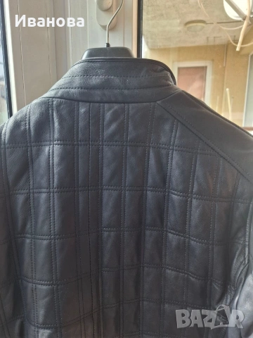 Мъжко яке естествена кожа и сака, снимка 3 - Якета - 53755340