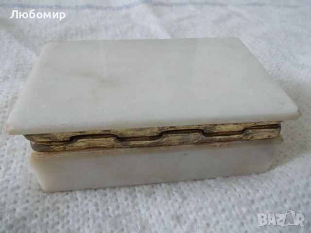 Стара мраморна кутия бижута, снимка 6 - Антикварни и старинни предмети - 45713347