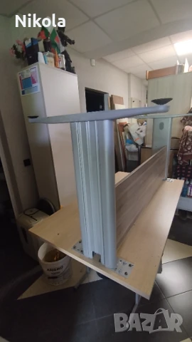 Бюро с метални крака - офис маса 140/80/73,5см, снимка 9 - Бюра - 51054723