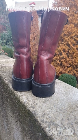 Дамски боти Geox - 40номер, естествена кожа, бордо, снимка 5 - Дамски боти - 53847781