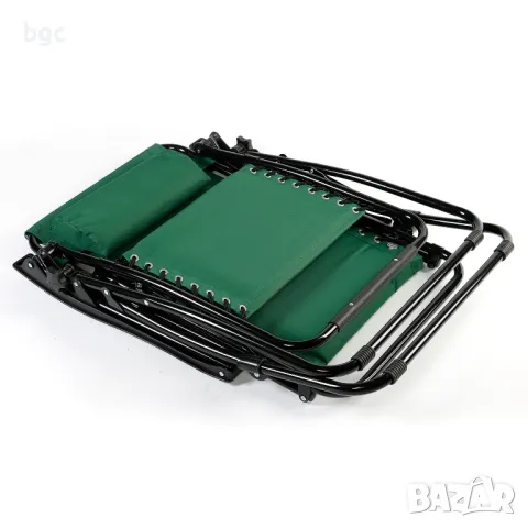 ЗЕЛЕН Шезлонг/Стол 2-в-1 Siesta за плаж/градина/тераса, Сгъваем, Gravitatie zero, Облегалка, снимка 7 - Градински мебели, декорация  - 50018334