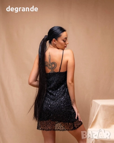 Секси модел рокля в бяло и черно, снимка 3 - Рокли - 51537124