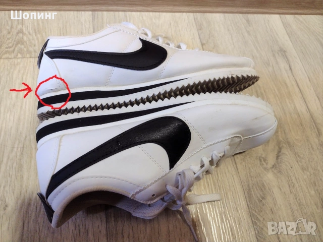 NIKE Обувки Classic Cortez Leather - №40 - стелка 25 см. Според мен отговарят на 39, защото аз съм т, снимка 2 - Дамски ежедневни обувки - 30198538
