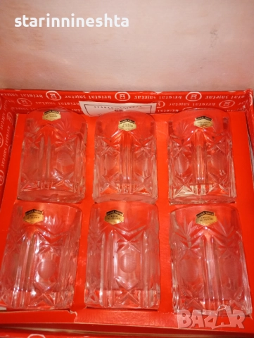 1979 година кристални чаши стар кристален комплект сервиз Югославия , снимка 10 - Антикварни и старинни предмети - 52620966