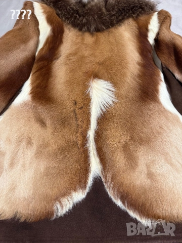 Яке от естествена кожа с косъм от антилопа , снимка 3 - Якета - 53748811