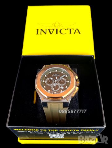 Нов INVICTA Akula olive green 52 mm, снимка 8 - Мъжки - 46547679