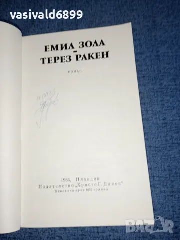 Емил Зола - Терез Ракен , снимка 4 - Художествена литература - 47388013